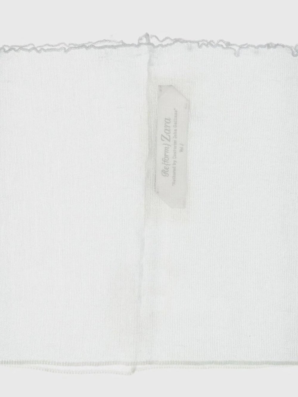 John Galliano Zara Limited Edition Semi Sheer Knit Collar In White. NEW IN HAND - Picture 5 of 6